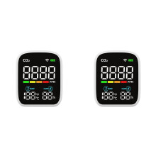 2X WIFI Infrared CO2 Monitor Carbon Dioxide Monitor NDIR Sensor Air Quality Monitor Carbon Dioxide Detector
