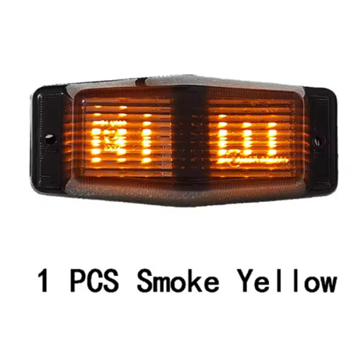 8X Smoked Amber Front Grill Light LED  Lamp for     Lorry Front Double Burner Indicator Light