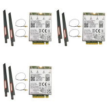 3X T77W968 DW5821E X20 4G LTE Module Cat16 Gigabit 4G Wireless Card for 5420 5424 7424 7400 Laptop+6x10DB Antennas