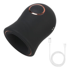 Massageador pessoal masculino vibratório, preto, dispositivo de bem-estar adulto recarregável