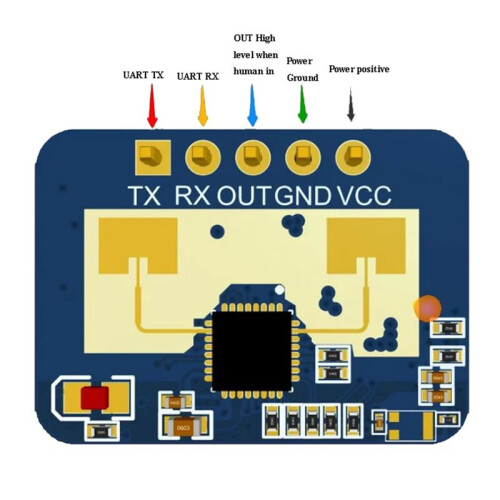 3X HLK-LD2410C 24G Human Presence Sensor Support BT Function App  Sensing Module FMCW Millimeter Wave Motion