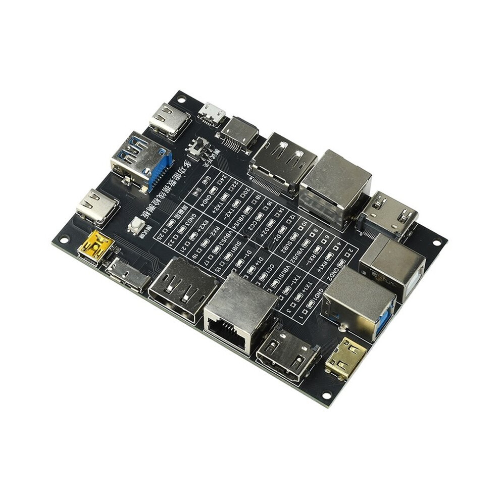 Usb Cable Tester Type-C Type-B Micro Short Circuit Test Board Data Cable Anomaly Detector 4713145042427