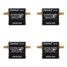 4X ZEENKO ZK09-BM Laagruisversterker 100k-10GHz Hoge Versterking LNA RF-Vermogensvoorversterkermodule USB-Voeding