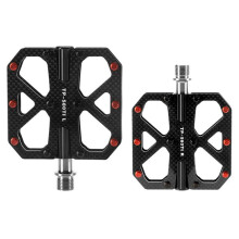 Ultralight Carbon Fiber Bicycle Pedals Road Bike Non-Slip Quick Release Titanium Pedals for Mountain & Road Cycling
