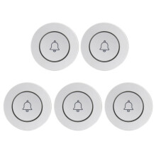 5PCS 433mhz Remote Control Doorbell Button SOS Panic Button Emergency Call Wireless Alarm for Elderly