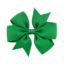 Boghaí Gruaige Ribín Grosgrain, Bogha Boutique le Easna Dath Soladach agus Eireaball Éisc ar Ghearrthóg Ailigéadair, Boghaí Gruaige do