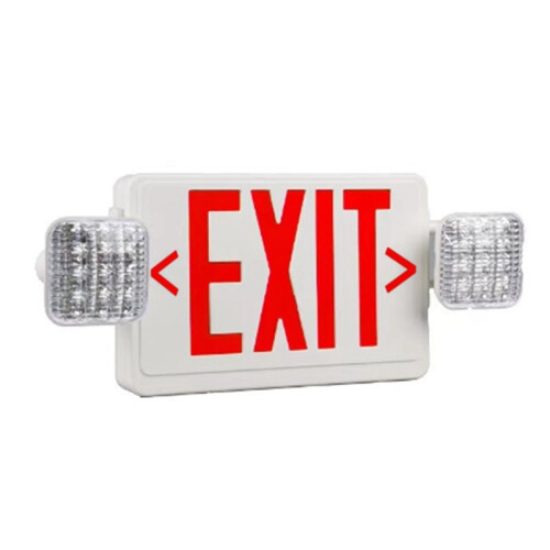 2X LED Exit Sign with Emergency Lights,Adjustable LED Emergency Exit Lights with Battery Backup,Exit Sign for Business 1