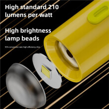 230 High Lumens Type-C Flashlight Portable Plug and USB C Emergency Lamp Keychain Flashlights
