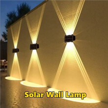 10X Solar Outdoor Wall Light Waterproof Garden Decor Lights Down Light Wall External Wall Washer Solar Lamp