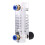 3X 4T 0.1-1L/MIN Acrylic Variable Area Flow Meter Adjustable Panel Mount Gas Rotameter Air Flow Rate Controller 4