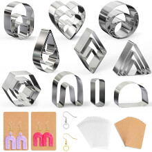 Cortador de galletas de acero inoxidable duradero con forma de pétalo de rosa, moldes antiadherentes Creativity Unlimited para arcilla, arcilla