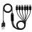 5X 6-in-1 USB Type C Splitter Cable C Data Transmission Charing Cable for Phone Tablet 1.5m 7