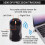 Black Portable Wireless Car Mouse, USB Receiver, 1600DPI Optical, Ergonomic  Computer Mouse, for Laptop, PC, Tablet 4