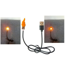 5V Flammenlampen-Dochtsimulations-Kerzenlampen-Leiterplatte, Solarlampen-Leiterplatte Docht PCBA, für DIY-Kerzenlichter, 20 Stück