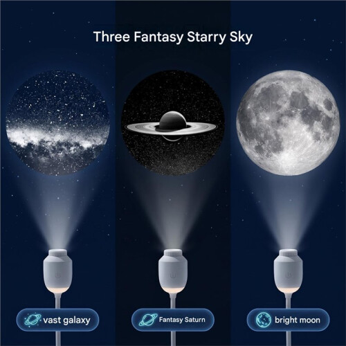 Star Projector - Dual Function Night Light for Home and Car, Ideal for Children 1