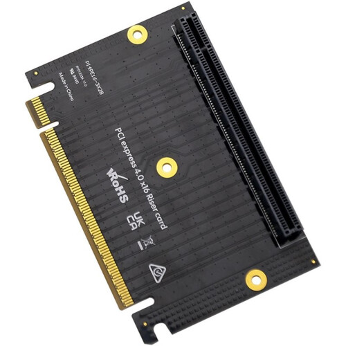 PCIe 4.0 X16 Riser Card PI4PEL6-3X2B 90 Adapter for ITX/Small Form Factor Cases 2