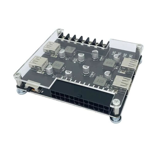 3.3-12V 4-Port USB ATX Power Adapter Board / Desktop PC Power Supply Module 1