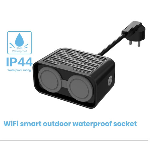 WIFI for  Outdoor Power Socket, Waterproof IP44, Doodle Smartlife, Remote Control, Timing Support EU Plug 1