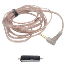 Cavo Auricolare In Rame Ad Alta Purezza Twist B/C Pin con Mic per KZ per ZS3 per ZS4 per EDX per ZSN per ZST per ASX B
