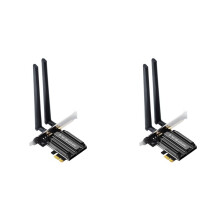 2X Karta Sieciowa WiFi 6E AX5400 PCIE  5.3 Triple Band 2.4G/5G 802.11AX Odbiornik Bezprzewodowy MU-MIMO dla Win10/11