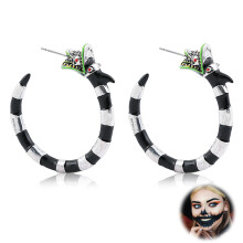 Orecchini a cerchio a forma di serpente, gioielli in lega ispirati al drago, misura adatta per donna, ottima idea regalo, orecchini spettrali di