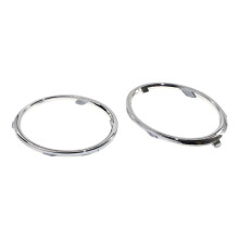 Chrome Car Front Fog Light Rings Trim Cover for A4 B8 2009-2012 Accessories