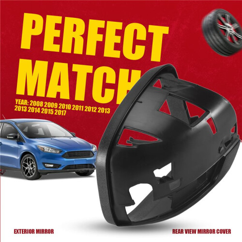 Right Rear View Mirror Cover Frame Mirror Shell Base Exterior Accessories for  Focus 2008-2017 2
