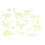 13 PCS Glow In The Dark Star Fluorescent Stickers 1