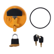 Locking Fuel Tank Cap with Padlock 7X7700 for CAT Dozer Excavator D6R D5C 311D 312D 320C 320D 321D 323D