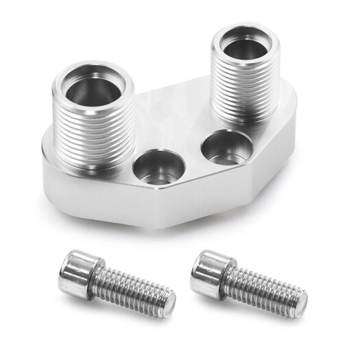 Silver AC Compressor Adapter Fitting Kit for A/C Quick Coupling AC Compressor Connector 2