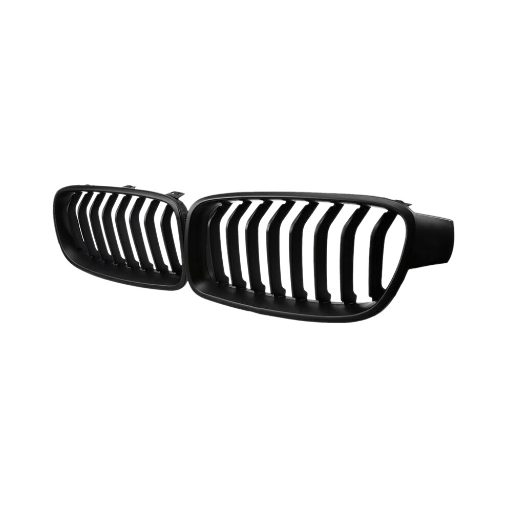 F30 Grill, Front Hood Kidney Grille Grill For- 3 Series F30 F31 F35 2012-2018 (Single Slat Matte ) Black 6031978900188