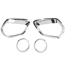 ABS Chrome Front and Rear Fog Lights Cover Trim Decorative Frame For Outlander 2016-2020