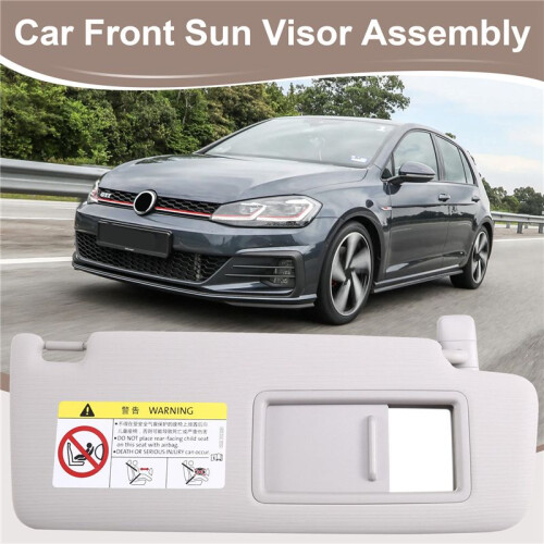 Car Front Sun Visor Assembly Car Inner Sun Visor with Vanity Mirror 5G0857552 for   7 MK7 Right 1