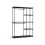Foldable Wardrobe - Fabric - Black - Freestanding with Clothes Rails 1