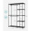 Foldable Wardrobe - Fabric - Black - Freestanding with Clothes Rails 6