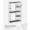 Foldable Wardrobe - Fabric - Black - Freestanding with Clothes Rails 7