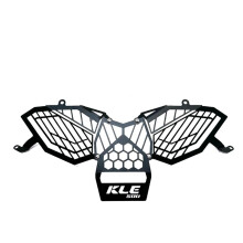 For KLE500 2026- Motorcycle Headlight Assembly Headlamp KLE 500 Front Light Grille Black