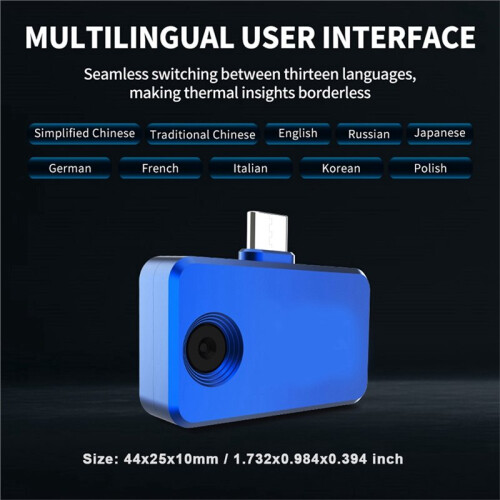 Thermal Imaging Camera for Android Phone USB Type-C Infrared Resolution 96x96 Thermal Imager //K Thermal Camera 2