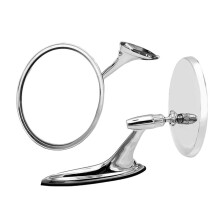 Wing Mirror for 1960s Vintage Silver Classic Car Rearview Mirror Zinc Alloy Replacement Car Accessories