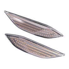 Dynamic LED-Seitenmarkierungslichter Blinker 95863107100 95863107200 für  Cayenne 958 92A 2010-2014 Transparent