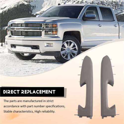 Car Door Armrest Handle Replacement Kit Front Grab Handle Repair Kit for  Silverado  Sierra Gray 2