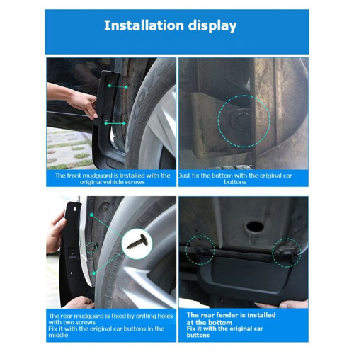 2Pcs Car Rear Mud-Guard Mudflaps  Guards Mud- for  4Runner 1996-2002 2