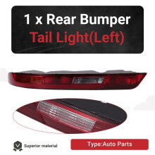 Car Rear Bumper Brake Light Tail Warming Turn Signal Reflector Lamp for  Q3 2016-2018 8U0945095B Left