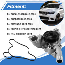 Cooling System Water Pump for CHALLENGER 2015-2023 GRAND CHEROKEE 2018-2021 68165882AC 68165882AD 68268052AA