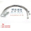 Linhas de Freio Trançadas SS Dianteiras e Traseiras para  JK  4-6 Polegadas Lift 89716 2007-2018 6