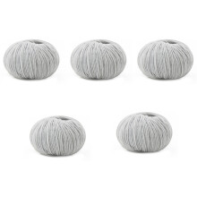 5Roll Knitting Yarn 109.36Yard Per Roll Soft-Coconut ash1