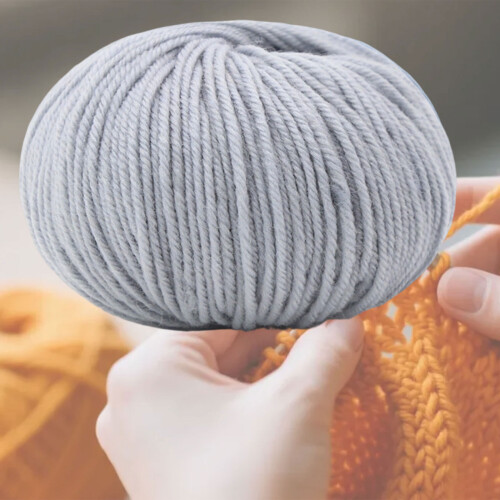 5Roll Colored Soft Acrylic Yarn 109.36Yard Each- Frost1 blue 2