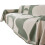 Housse de canapé géométrique pour causeuse canapé doux-Vert A 1