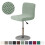 Elastic Bar Stool Cover Polyester Spandex Materials-Wine red 11