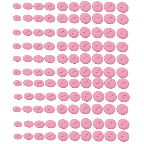 Bouton en résine multicolore, Application polyvalente, pour-Rose